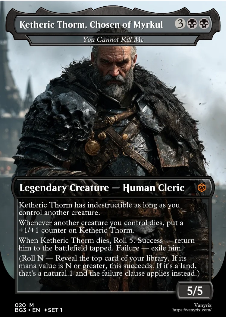Ketheric Thorm, Chosen of Myrkul