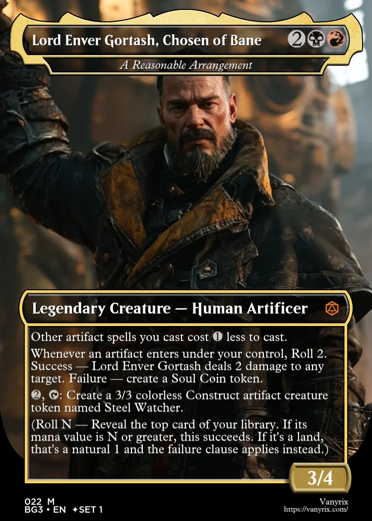 Lord Enver Gortash, Chosen of Bane