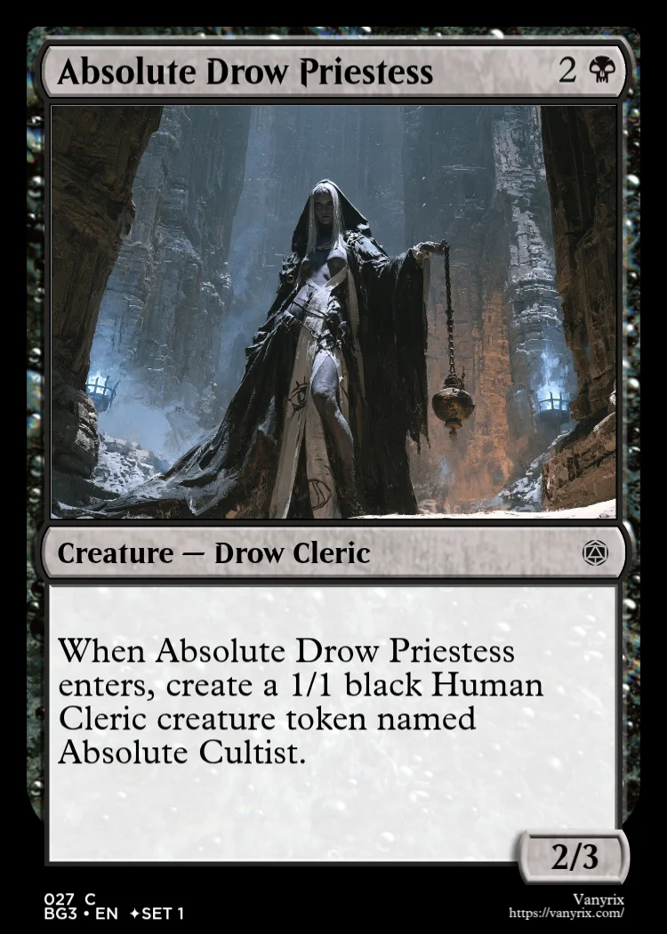 Absolute Drow Priestess