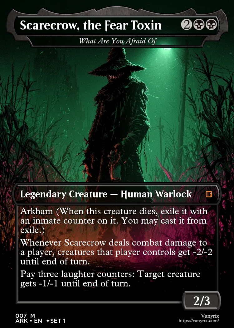 Scarecrow, the Fear Toxin