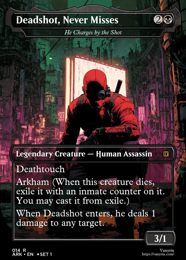 Deadshot, Never Misses