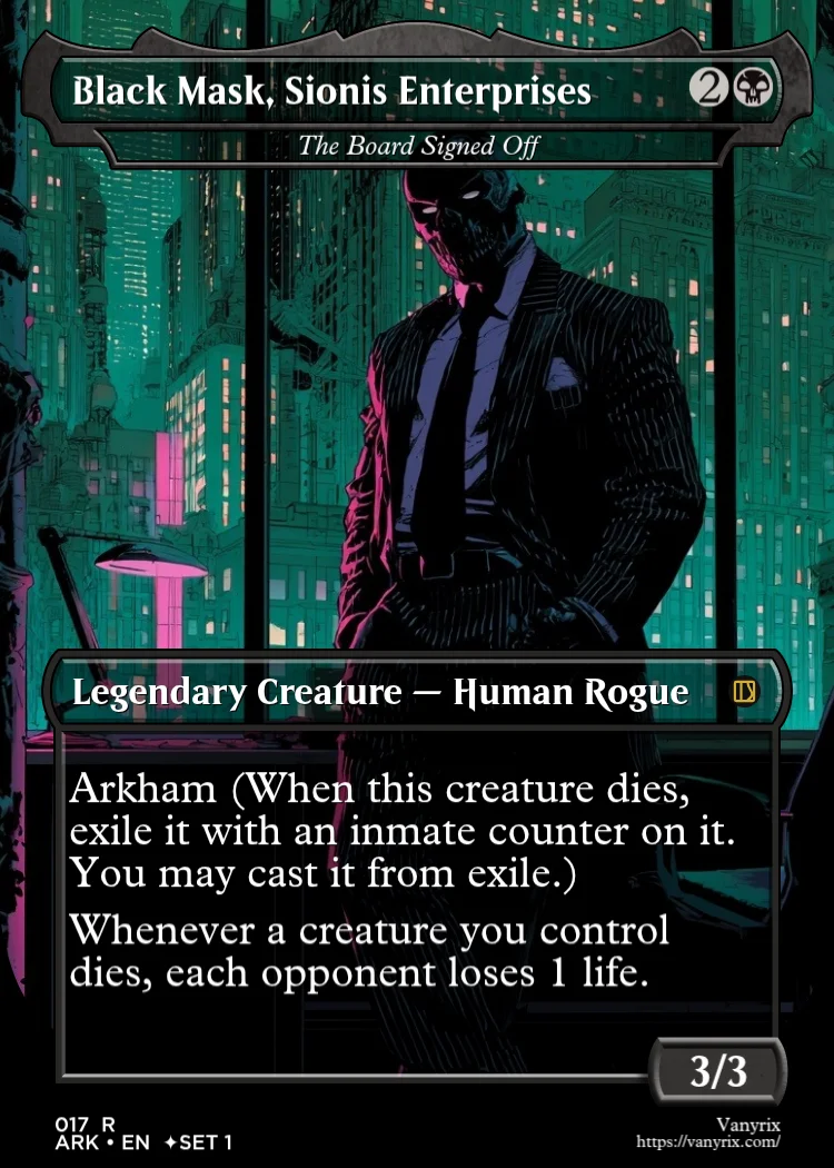 Black Mask, Sionis Enterprises