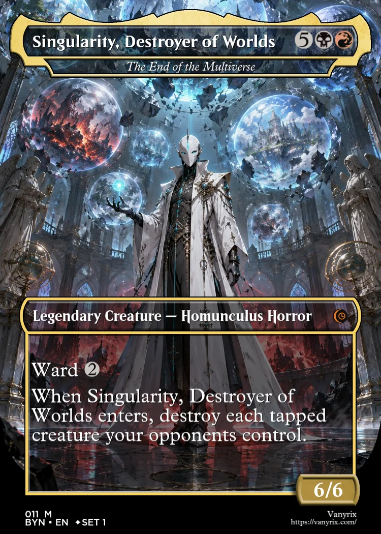Singularity, Destroyer of Worlds