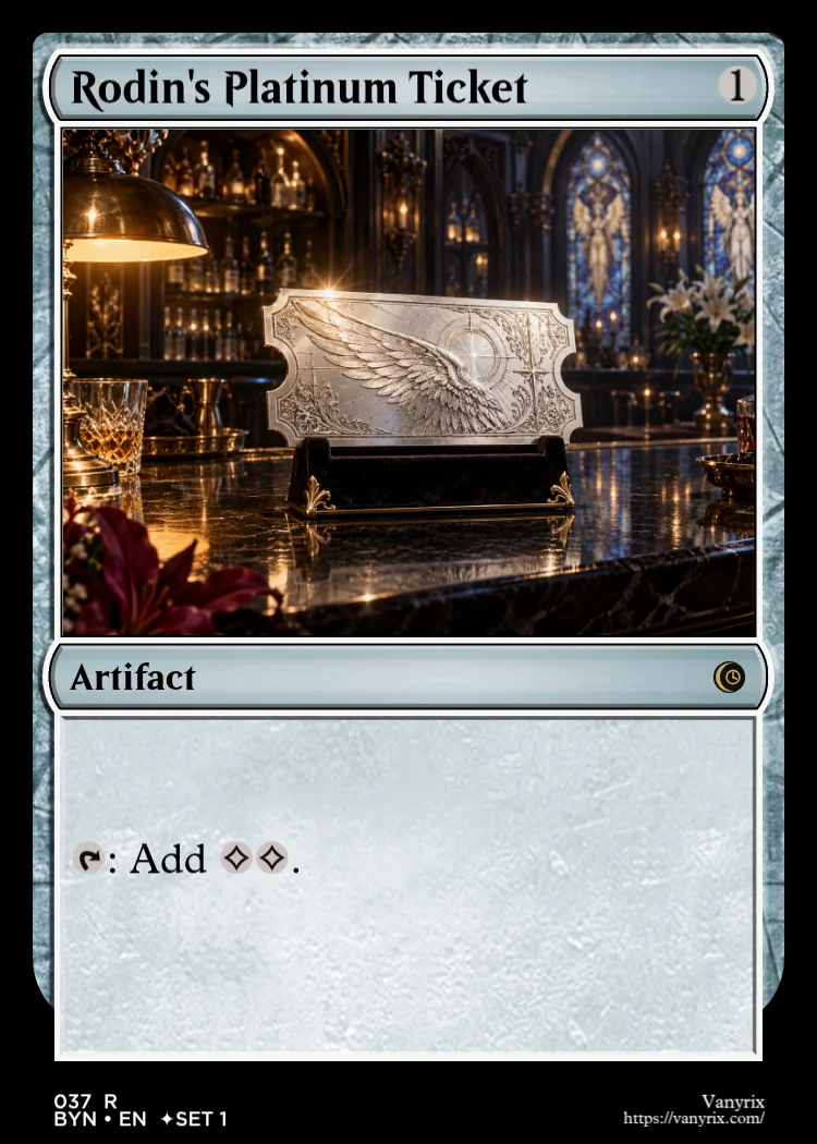 Rodin's Platinum Ticket