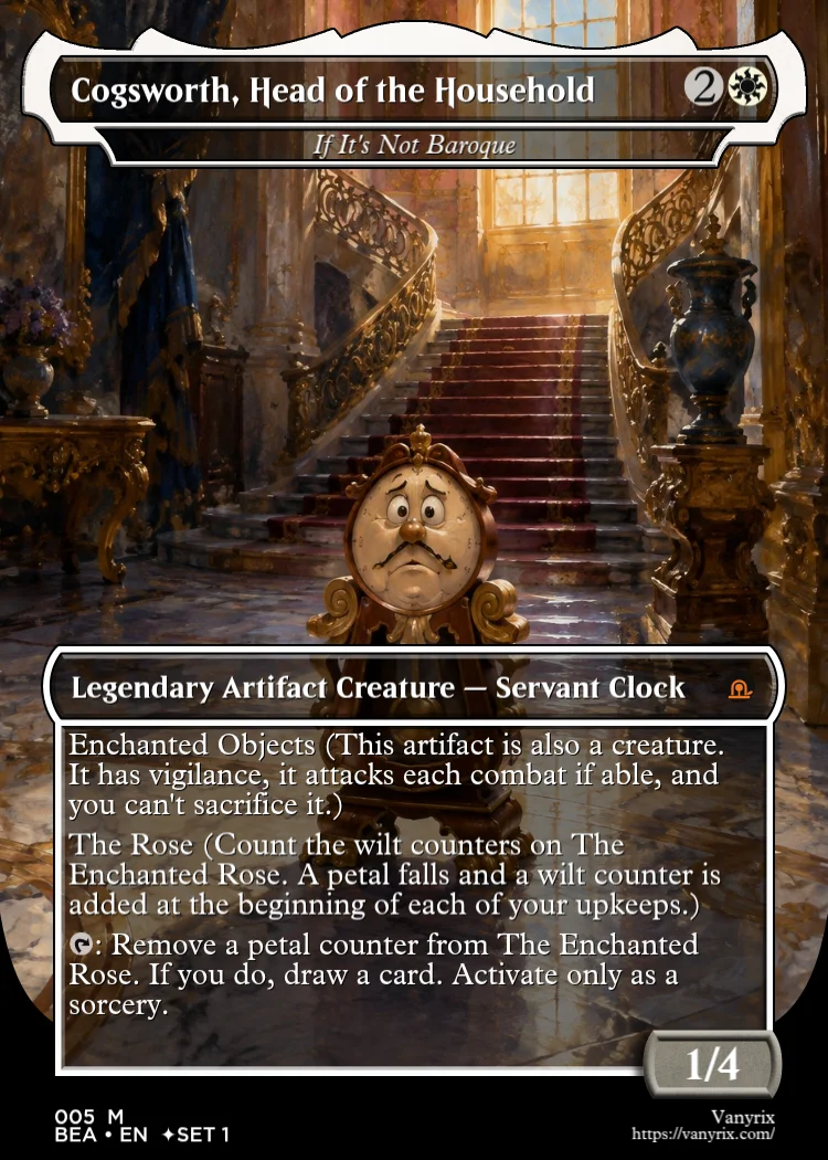 Cogsworth, Head of the Household