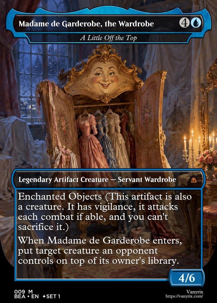 Madame de Garderobe, the Wardrobe