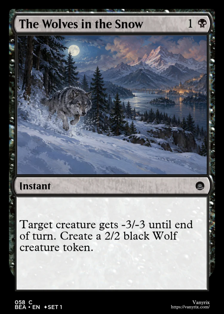 The Wolves in the Snow