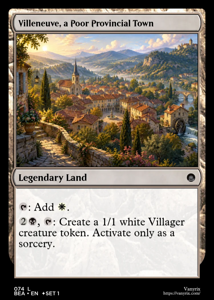 Villeneuve, a Poor Provincial Town