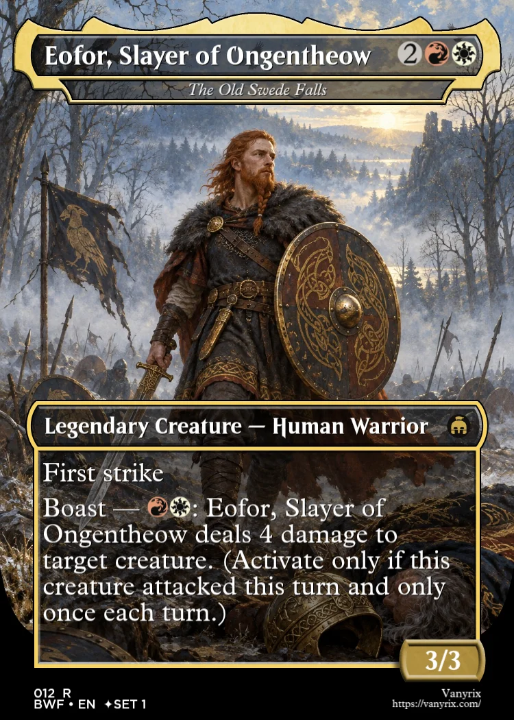 Eofor, Slayer of Ongentheow