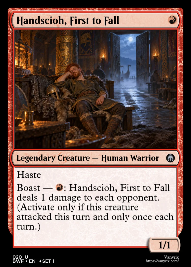 Handscioh, First to Fall
