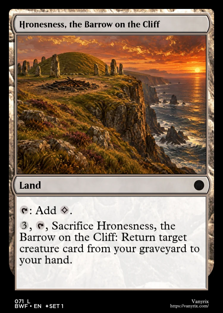 Hronesness, the Barrow on the Cliff