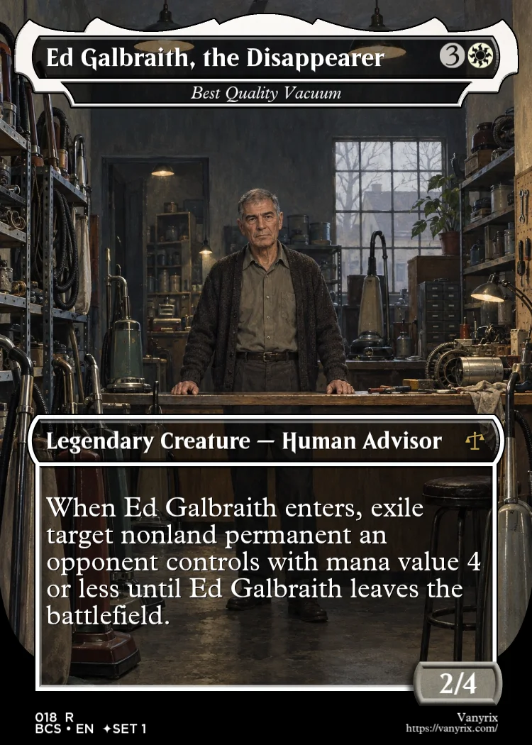 Ed Galbraith, the Disappearer