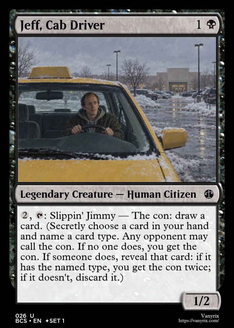 Jeff, Cab Driver
