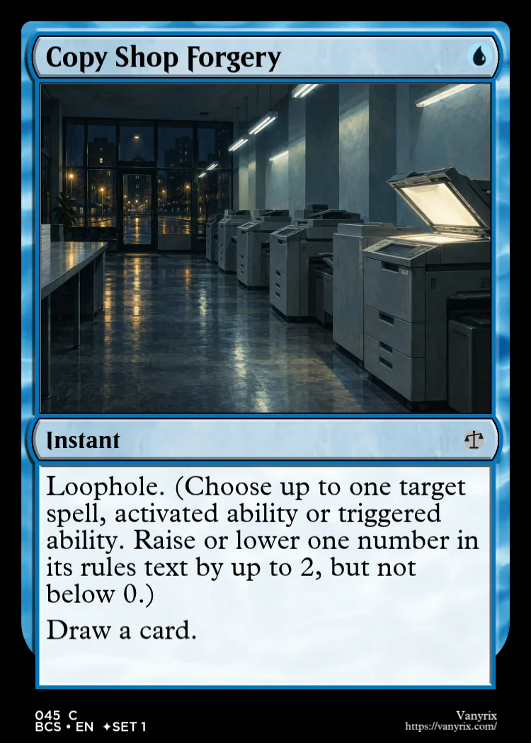 Copy Shop Forgery