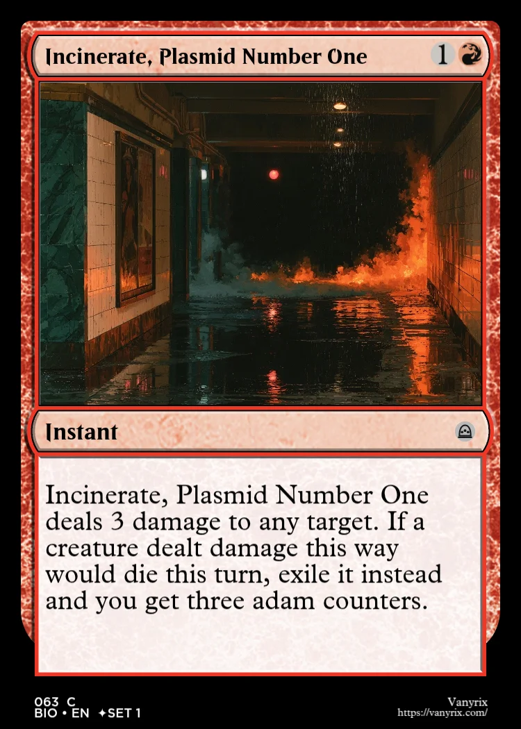 Incinerate, Plasmid Number One