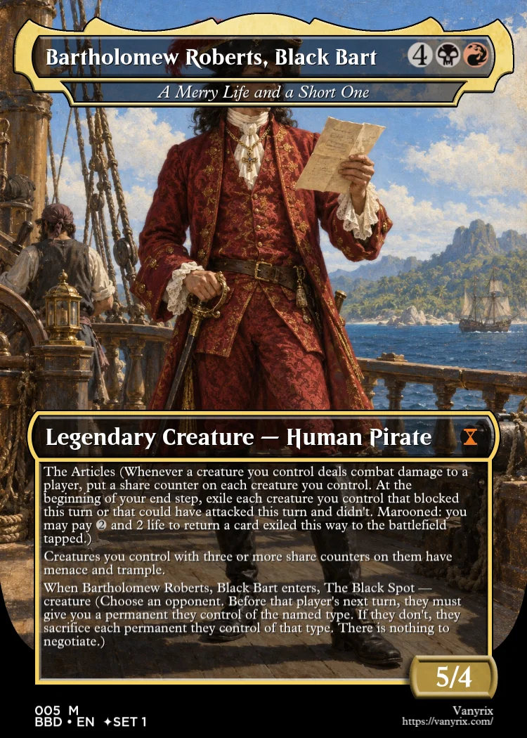 Bartholomew Roberts, Black Bart