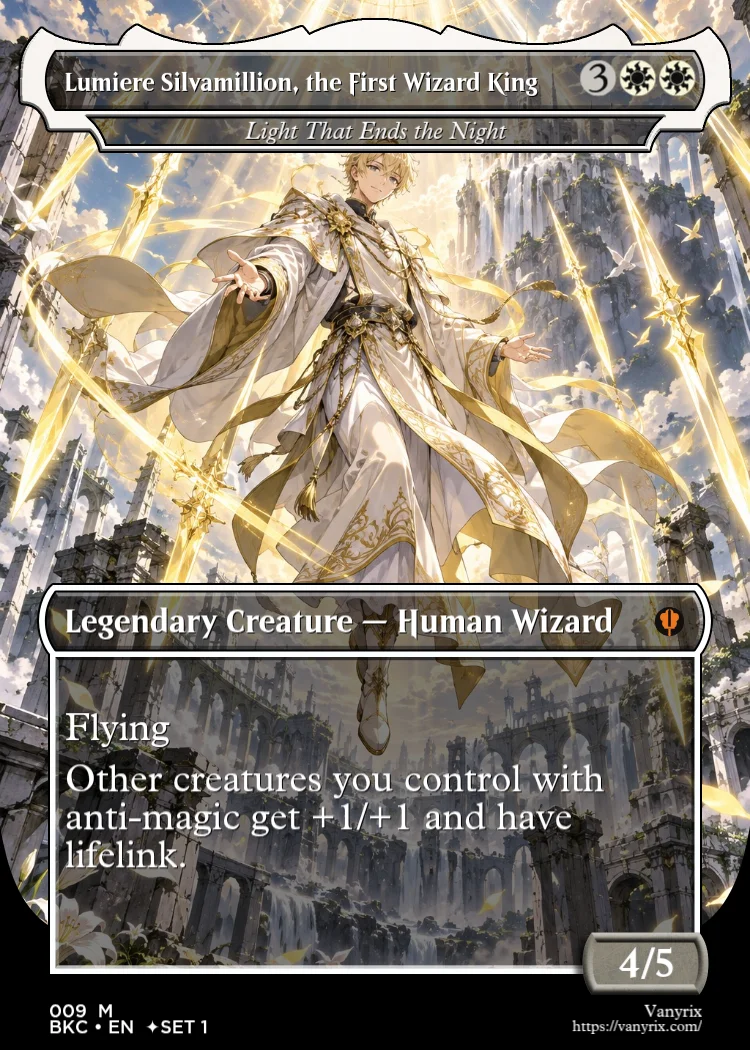 Lumiere Silvamillion, the First Wizard King
