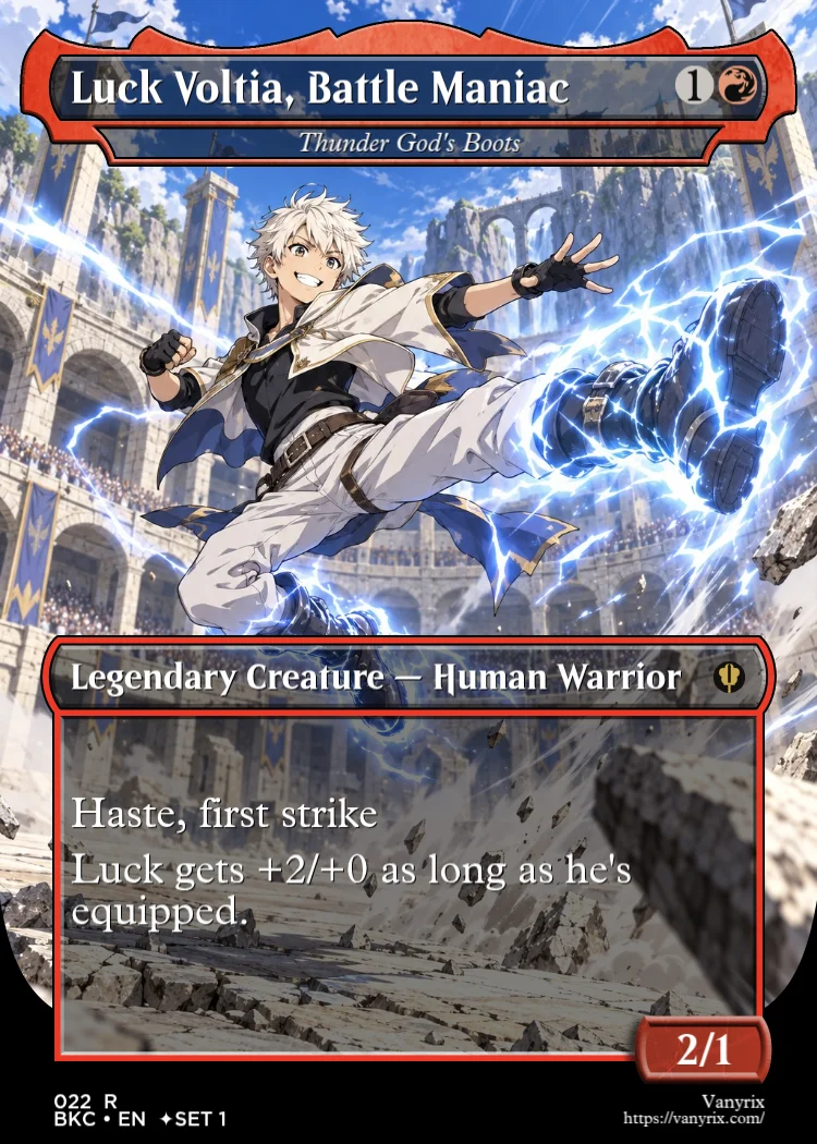 Luck Voltia, Battle Maniac