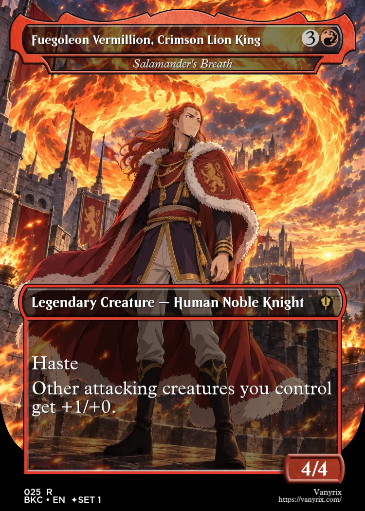Fuegoleon Vermillion, Crimson Lion King