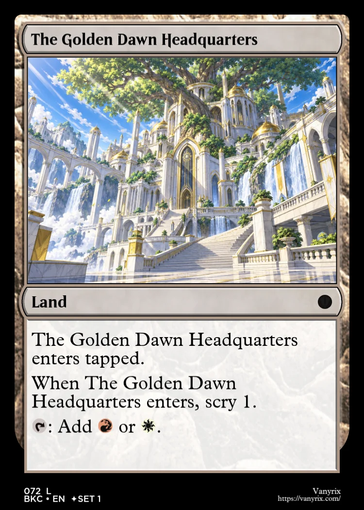 The Golden Dawn Headquarters