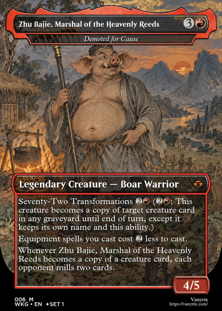 Zhu Bajie, Marshal of the Heavenly Reeds