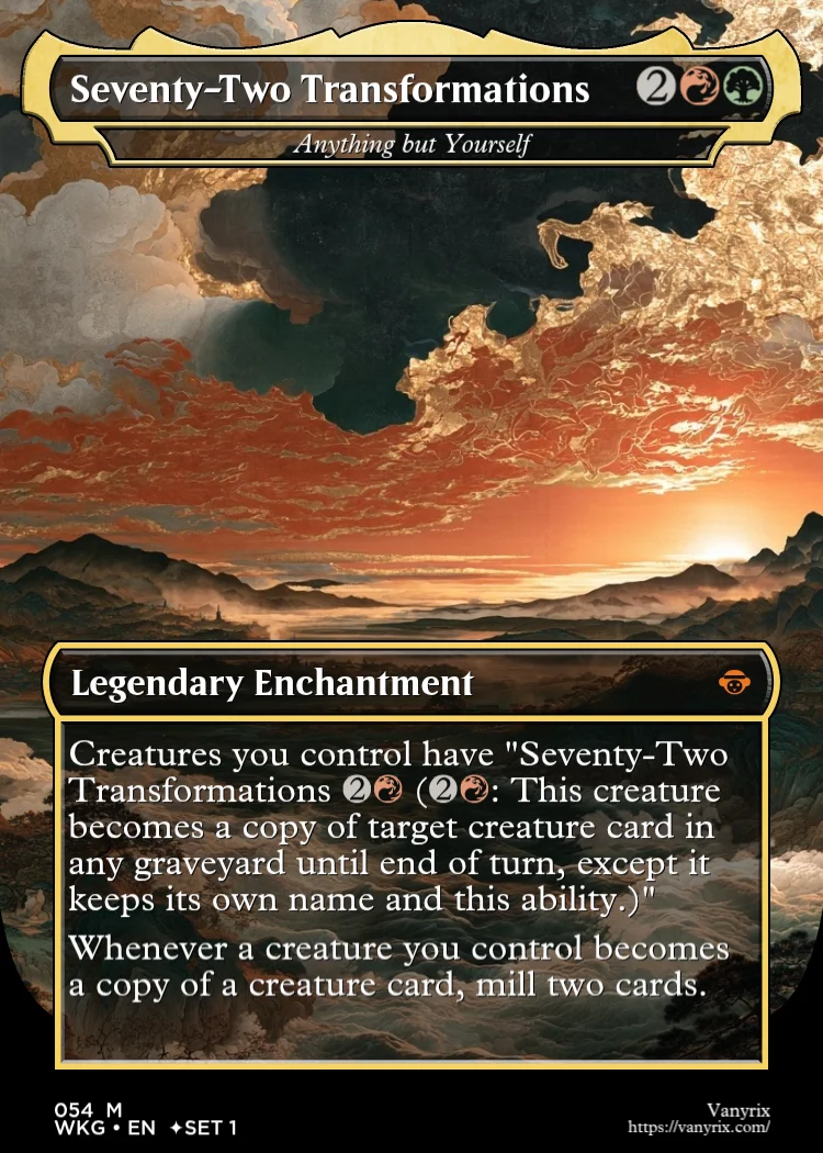 Seventy-Two Transformations