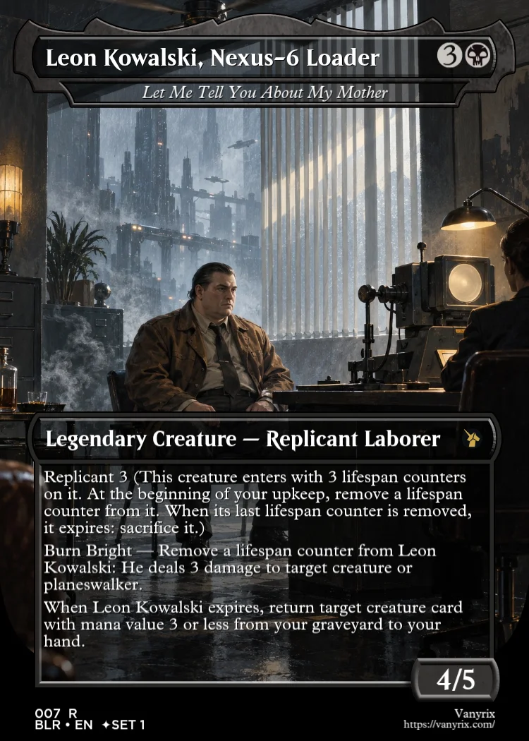 Leon Kowalski, Nexus-6 Loader