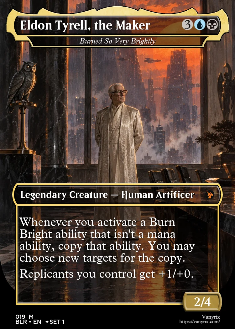 Eldon Tyrell, the Maker