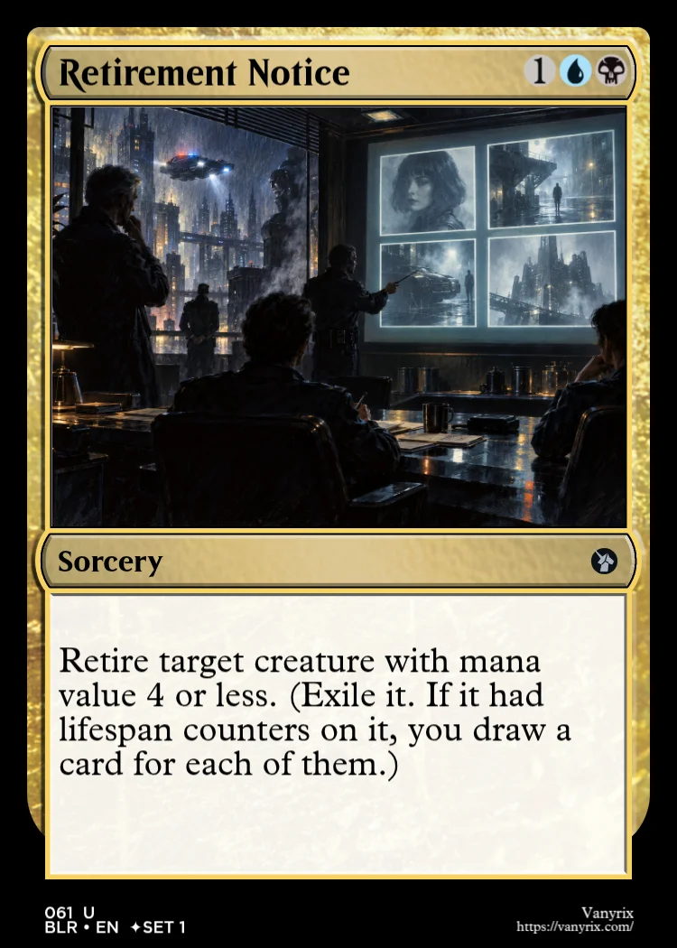 Retirement Notice