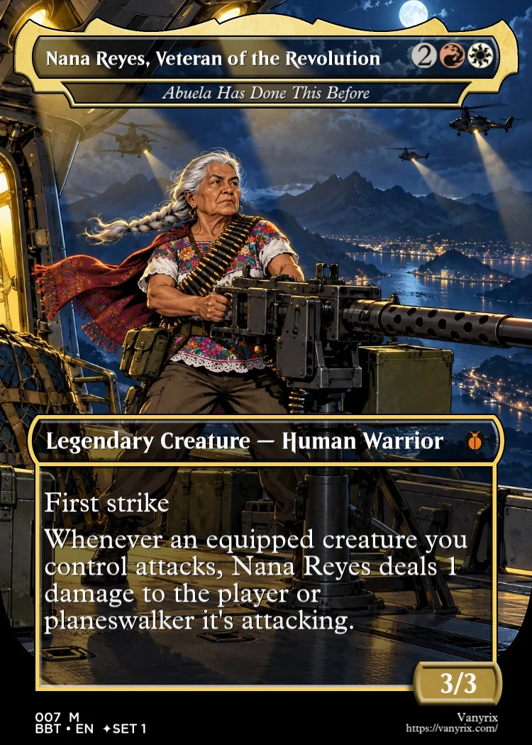 Nana Reyes, Veteran of the Revolution