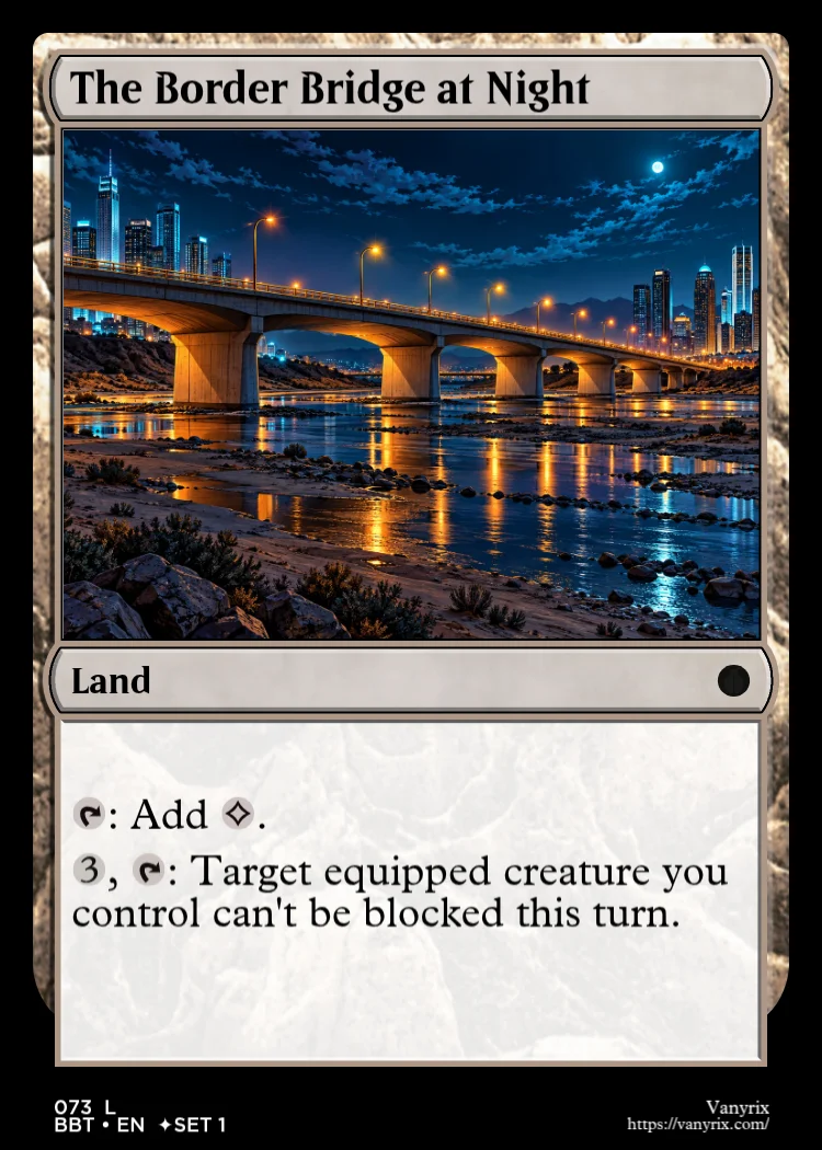 The Border Bridge at Night