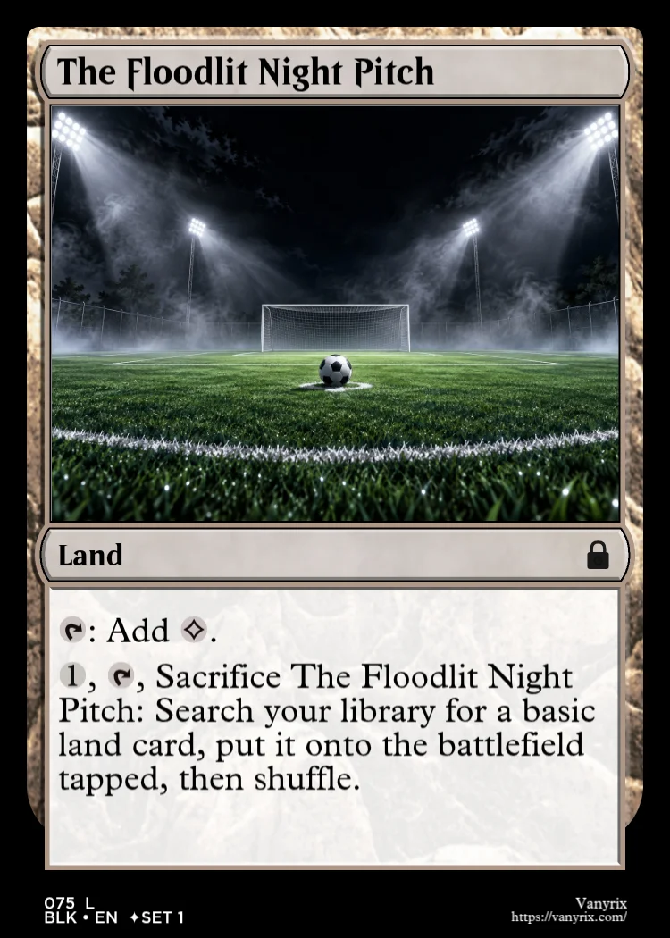 The Floodlit Night Pitch