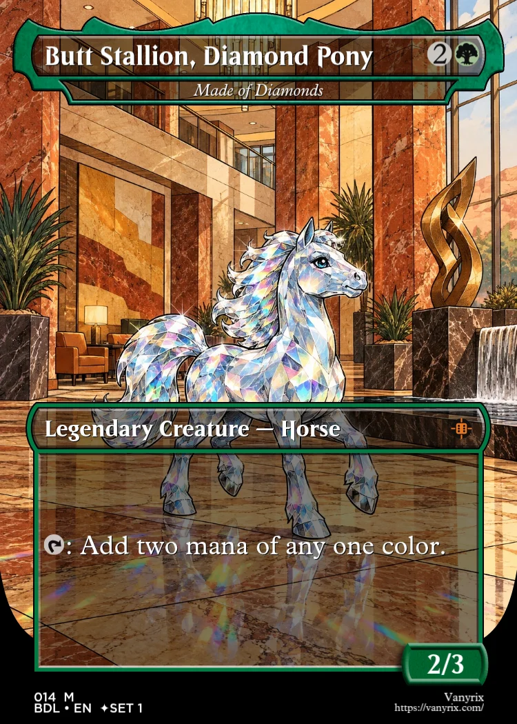 Butt Stallion, Diamond Pony