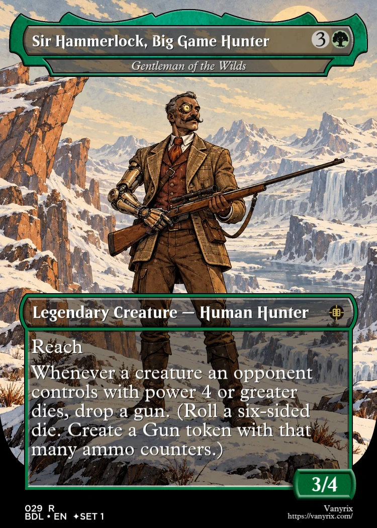 Sir Hammerlock, Big Game Hunter
