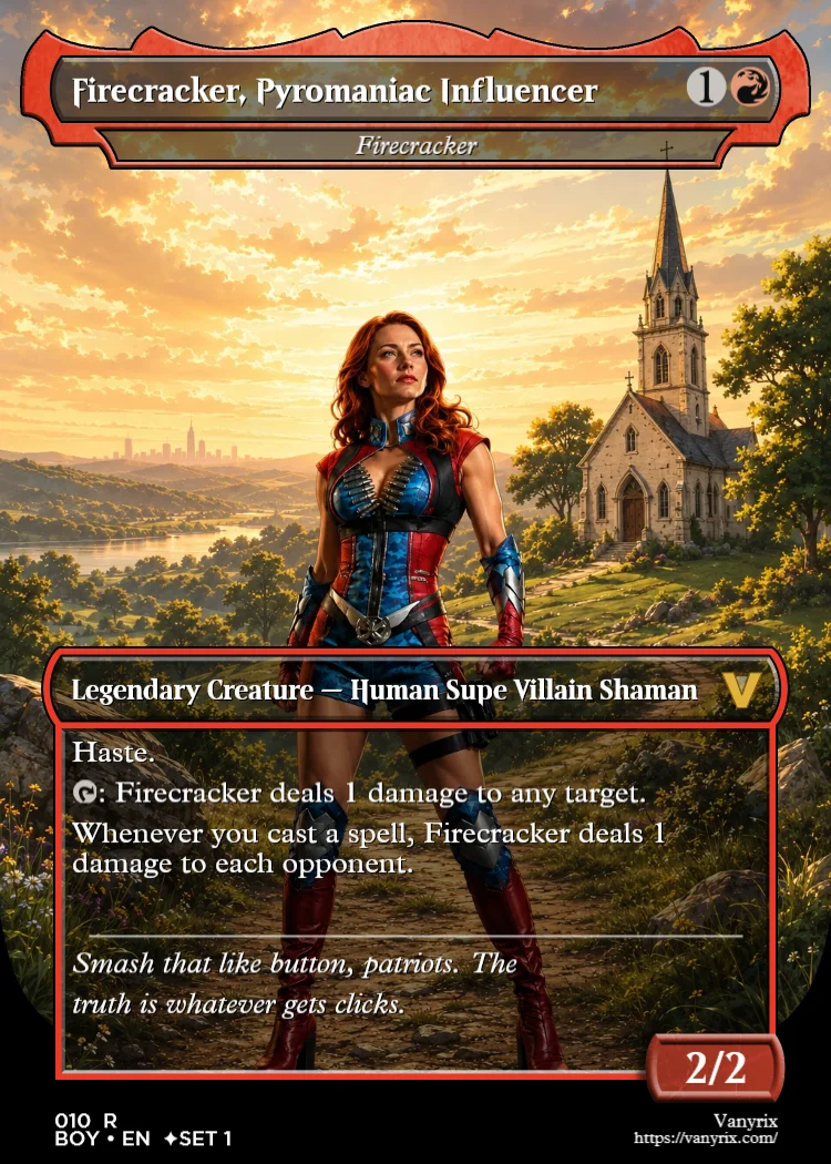 Firecracker, Pyromaniac Influencer