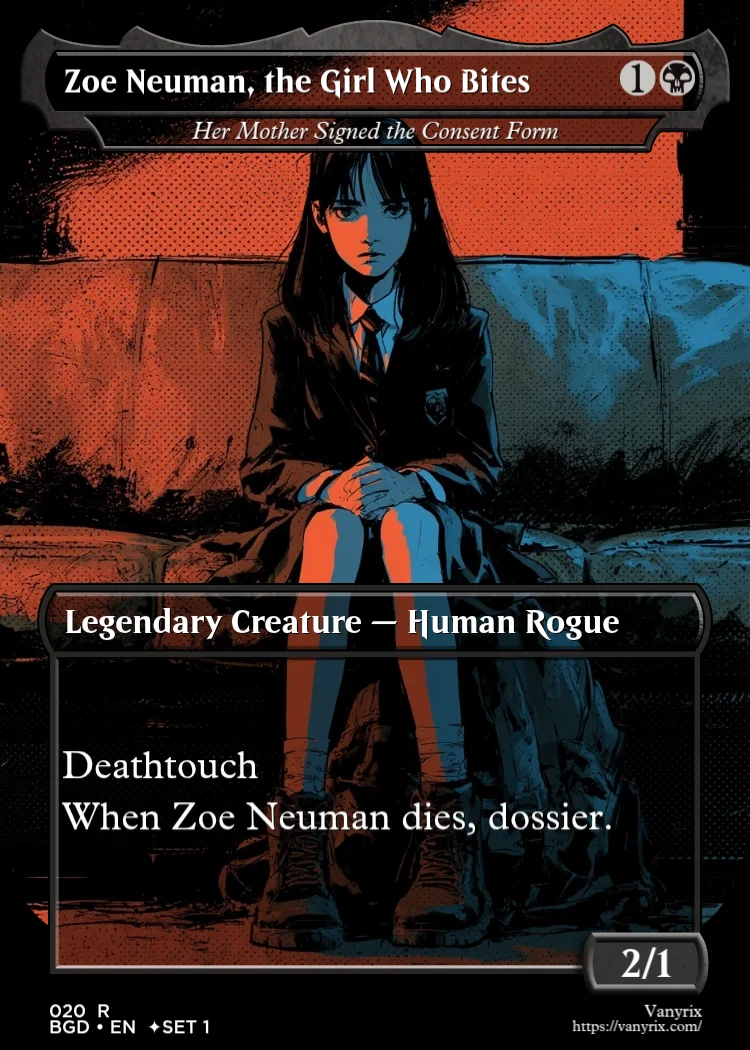 Zoe Neuman, the Girl Who Bites
