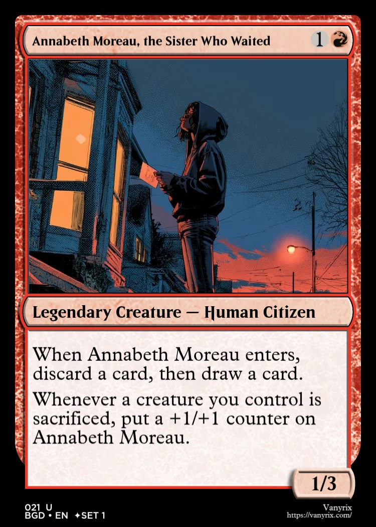 Annabeth Moreau, the Sister Who Waited