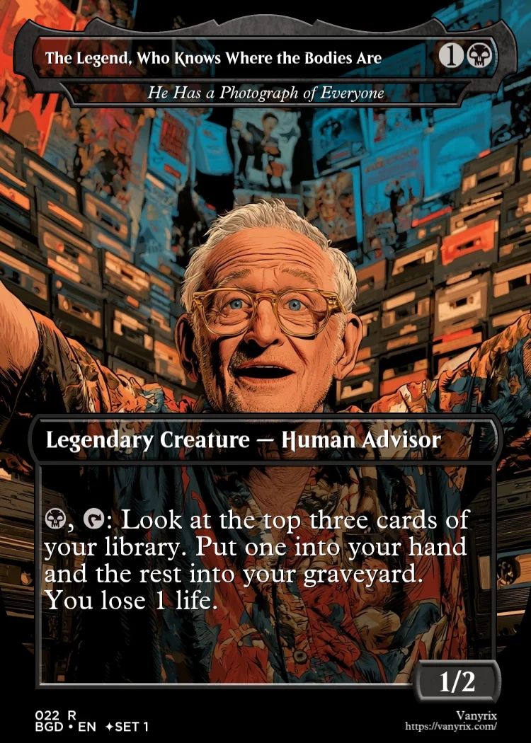 The Legend, Who Knows Where the Bodies Are