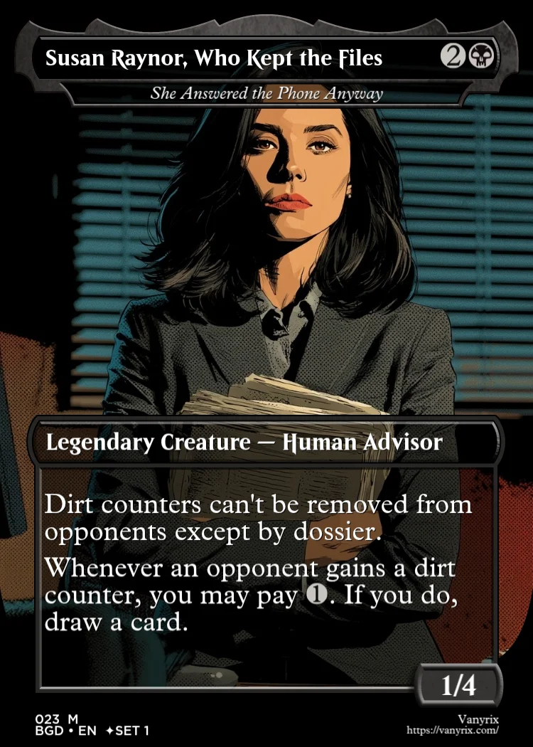 Susan Raynor, Who Kept the Files