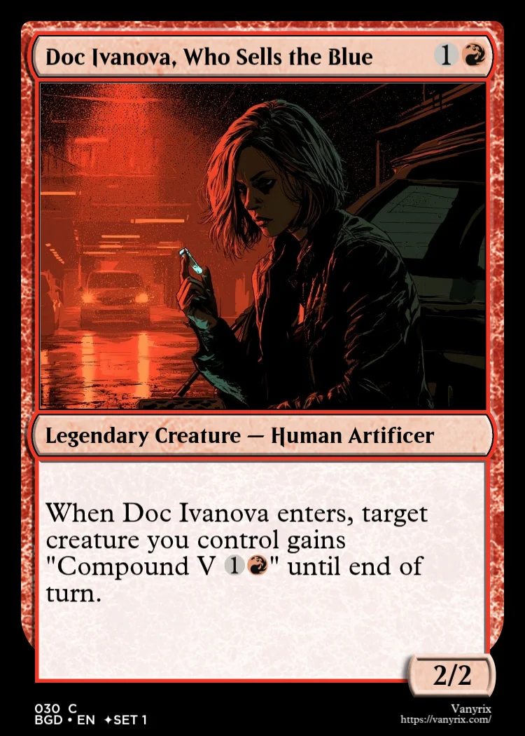 Doc Ivanova, Who Sells the Blue