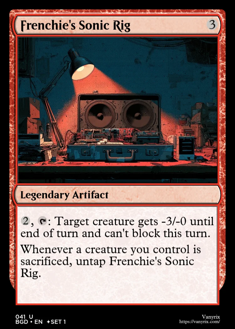 Frenchie's Sonic Rig