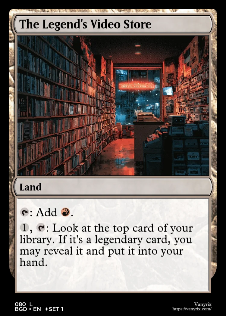 The Legend's Video Store