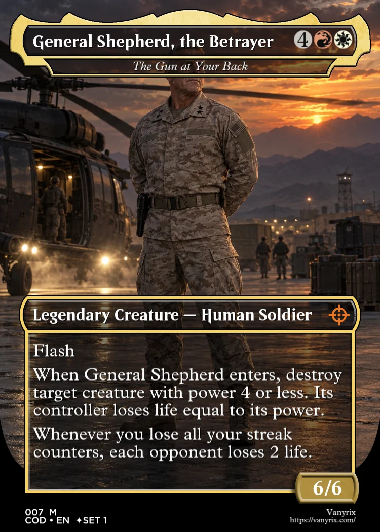 General Shepherd, the Betrayer