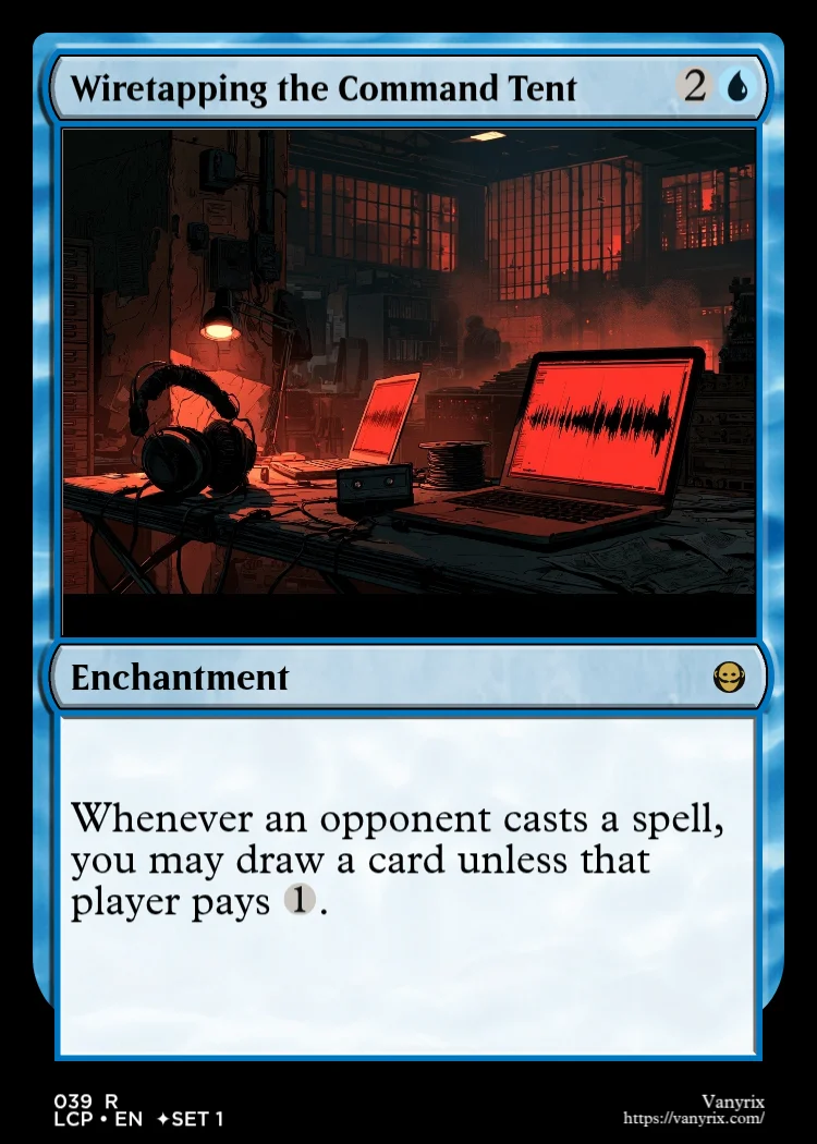 Wiretapping the Command Tent