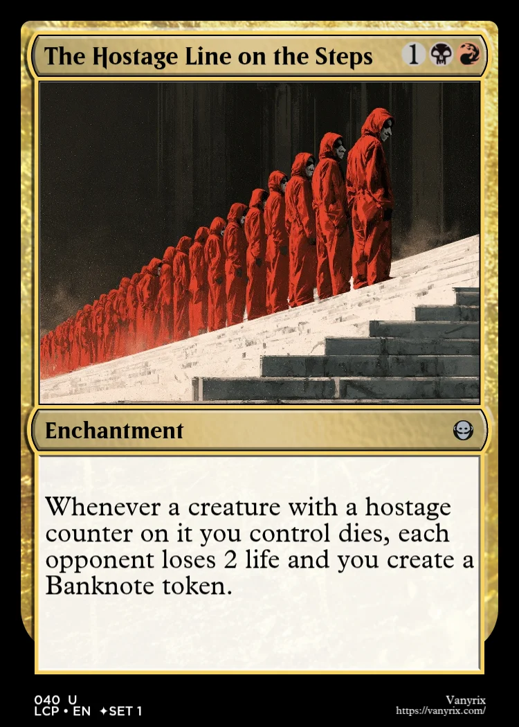 The Hostage Line on the Steps