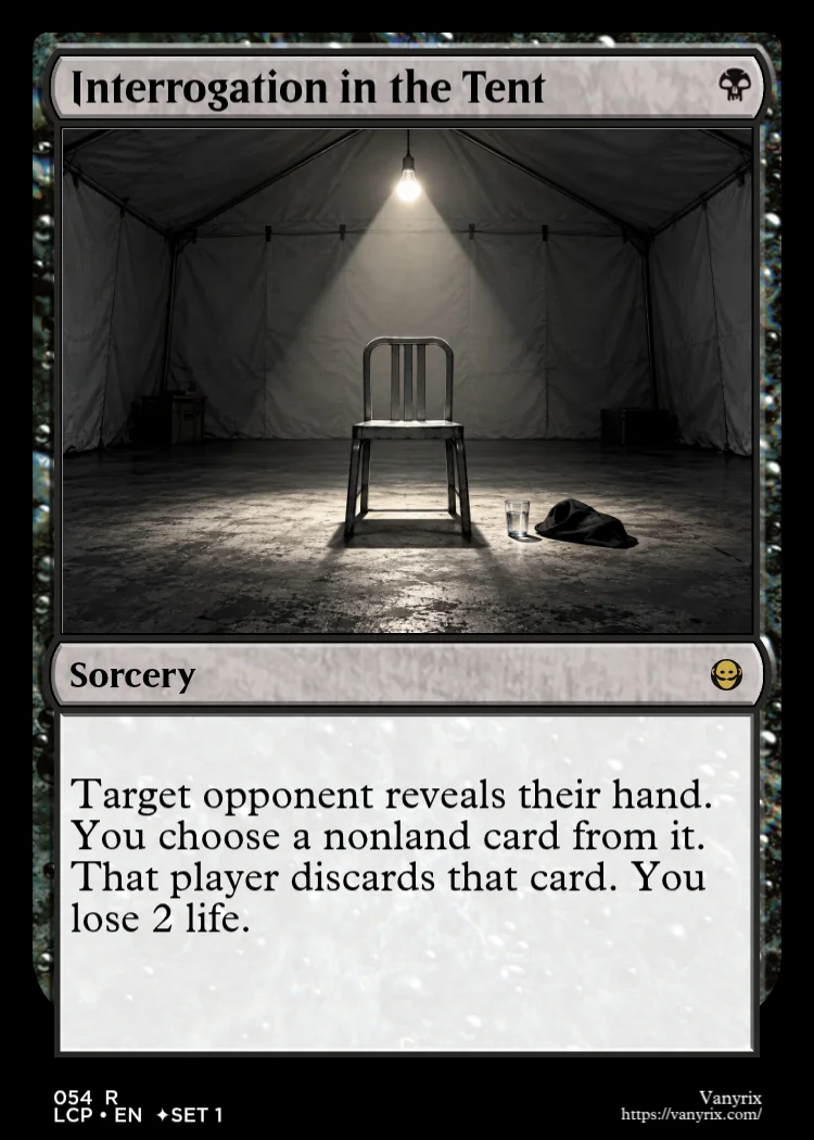 Interrogation in the Tent