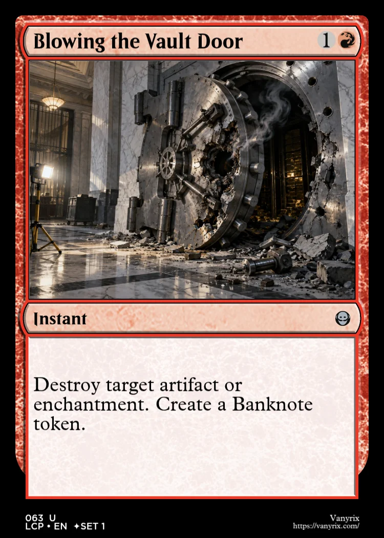 Blowing the Vault Door