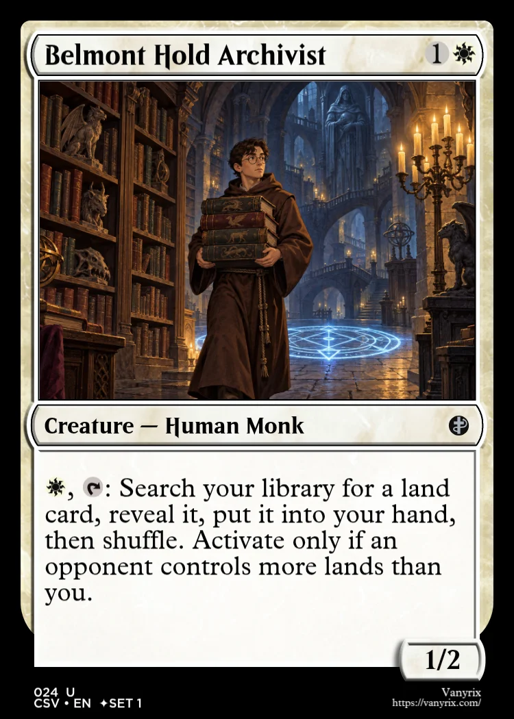 Belmont Hold Archivist