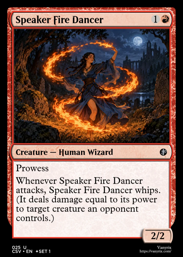 Speaker Fire Dancer