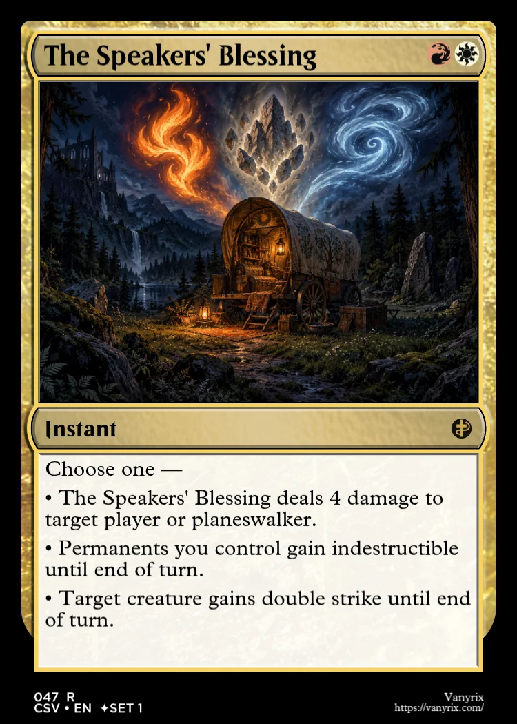 The Speakers' Blessing